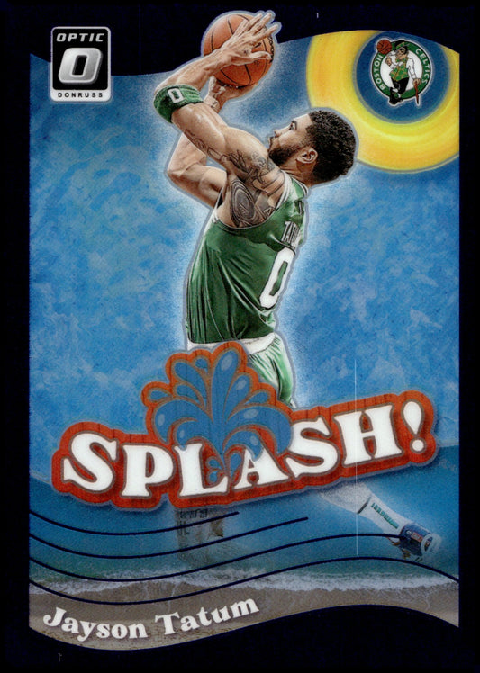 Jayson Tatum 2023 - 24 Panini Donruss Optic Splash! Purple Prizm #3 - Collector Store LLC