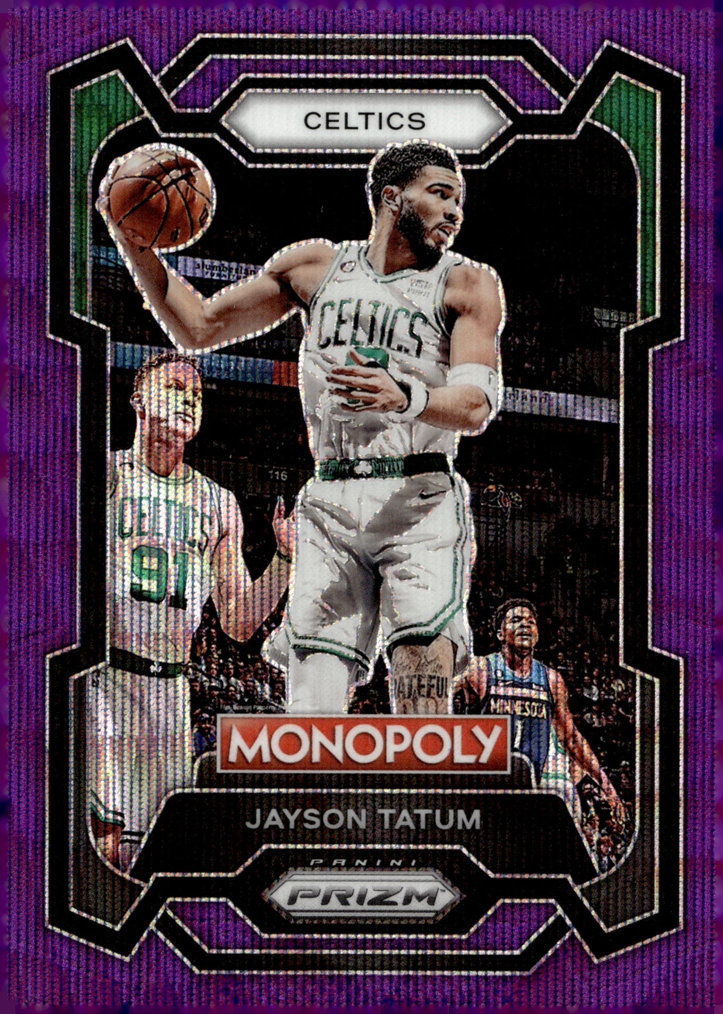 Jayson Tatum 2023 - 24 Panini Prizm Monopoly Purple Wave Prizm #7 #1 - Collector Store LLC