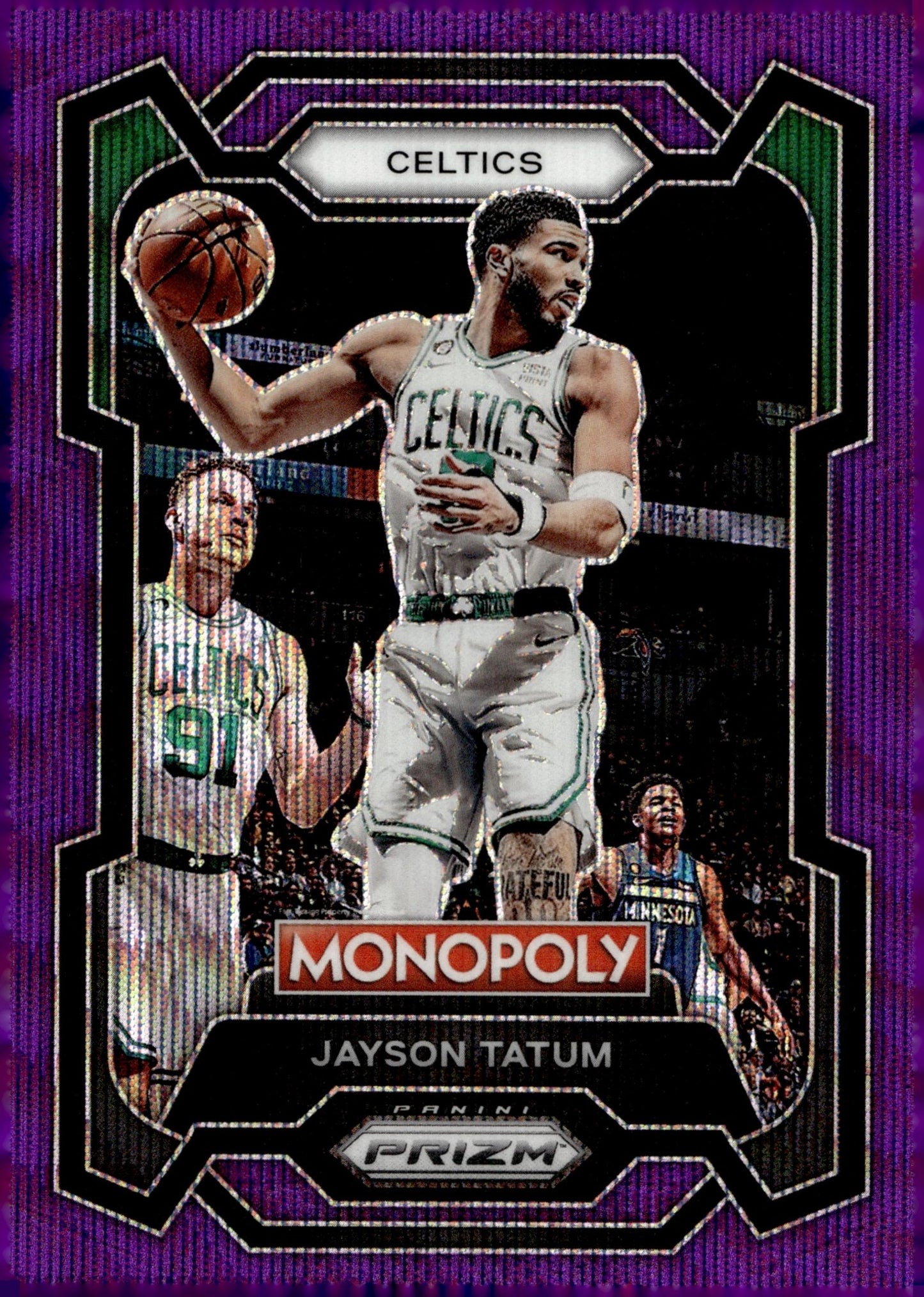 Jayson Tatum 2023 - 24 Panini Prizm Monopoly Purple Wave Prizm #7 #2 - Collector Store LLC