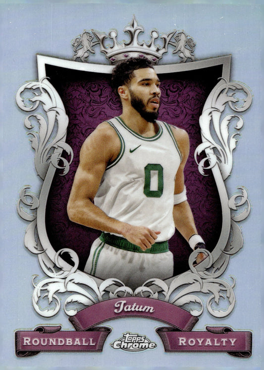 Jayson Tatum 2024 Topps Chrome Roundball Royalty Refractor #RR - 7 #1 - Collector Store LLC