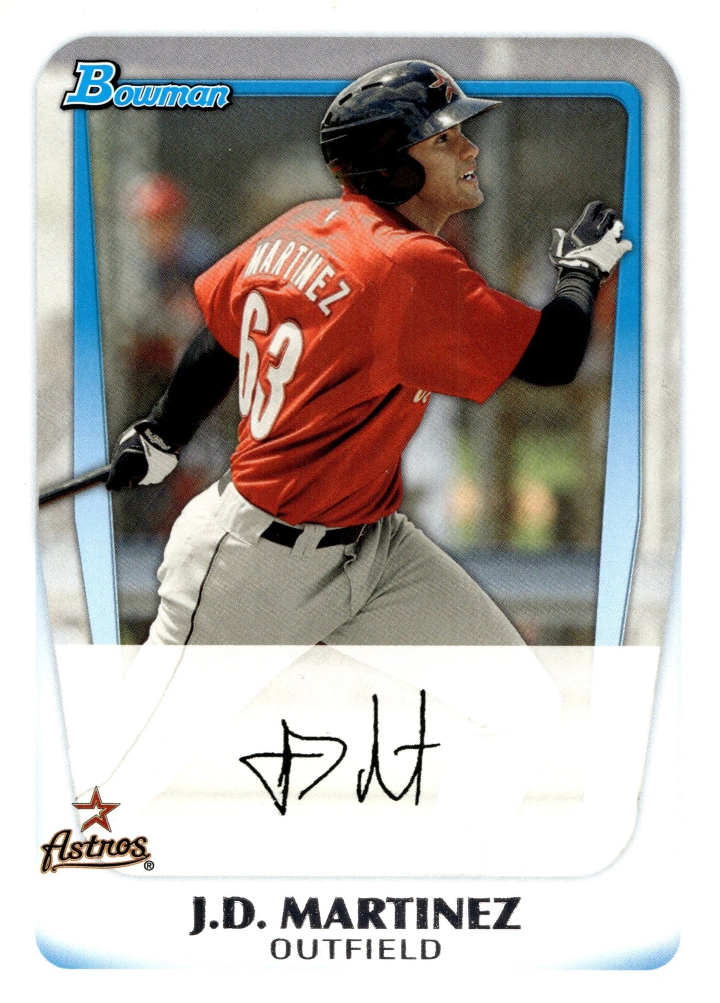 JD Martinez 2011 Bowman BP92 - Collector Store LLC