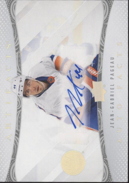 Jean - Gabriel Pageau 2024 - 25 Upper Deck Artifacts Auto Facts Auto AF - PA - Collector Store LLC