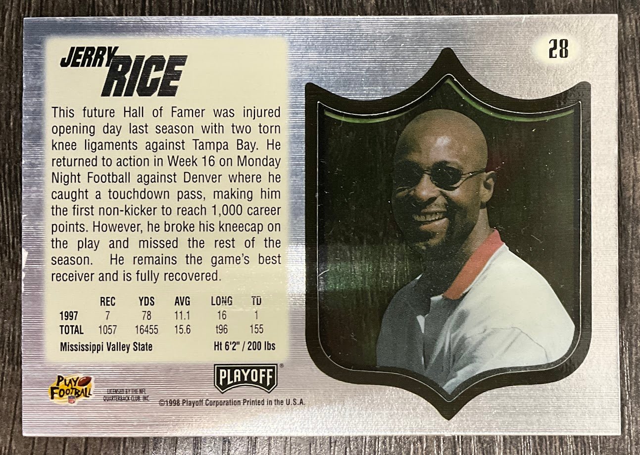 Jerry Rice 1998 Playoff Absolute SSD #28 #2 - Collector Store LLC