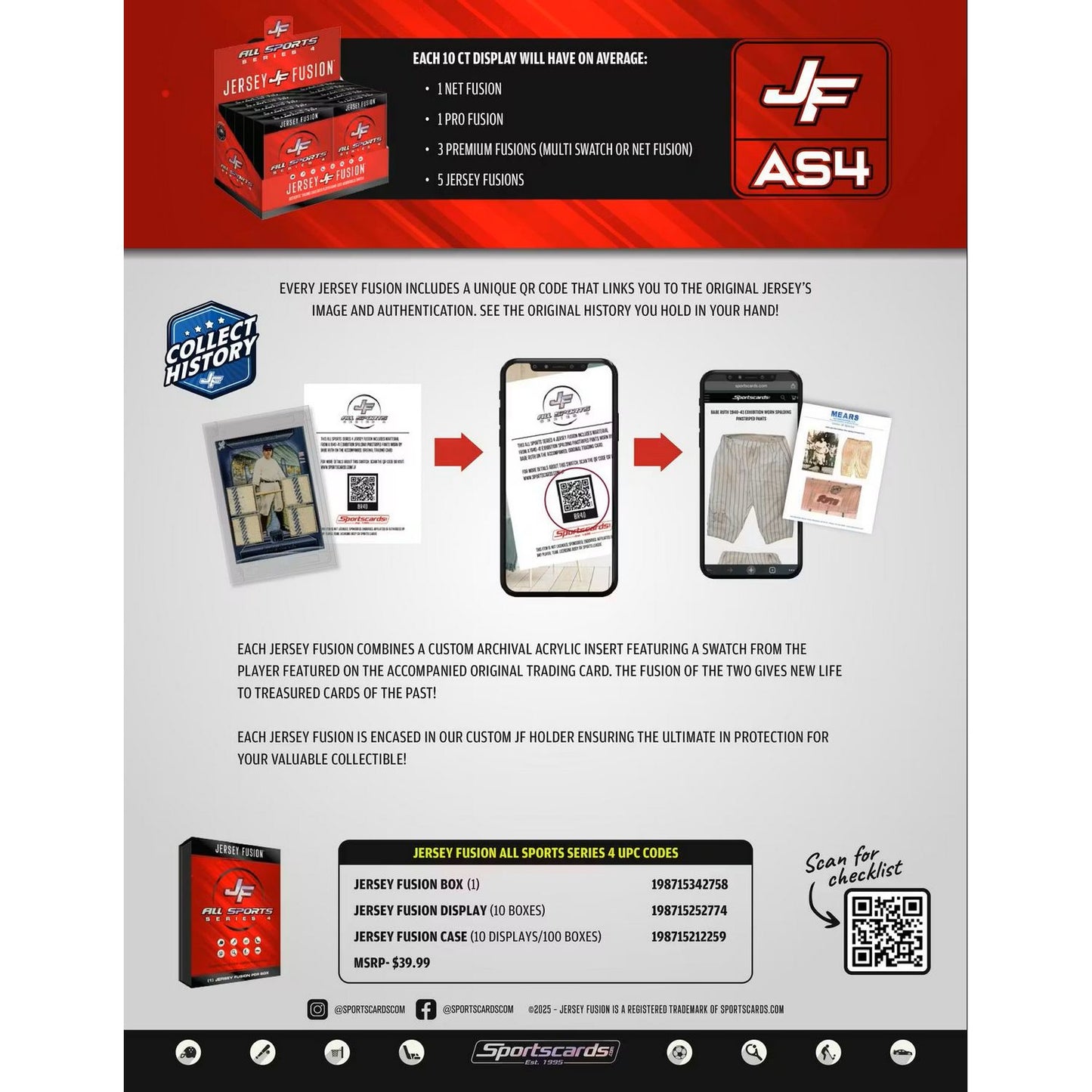 2025 Jersey Fusion All Sports Series 4 Hobby Box