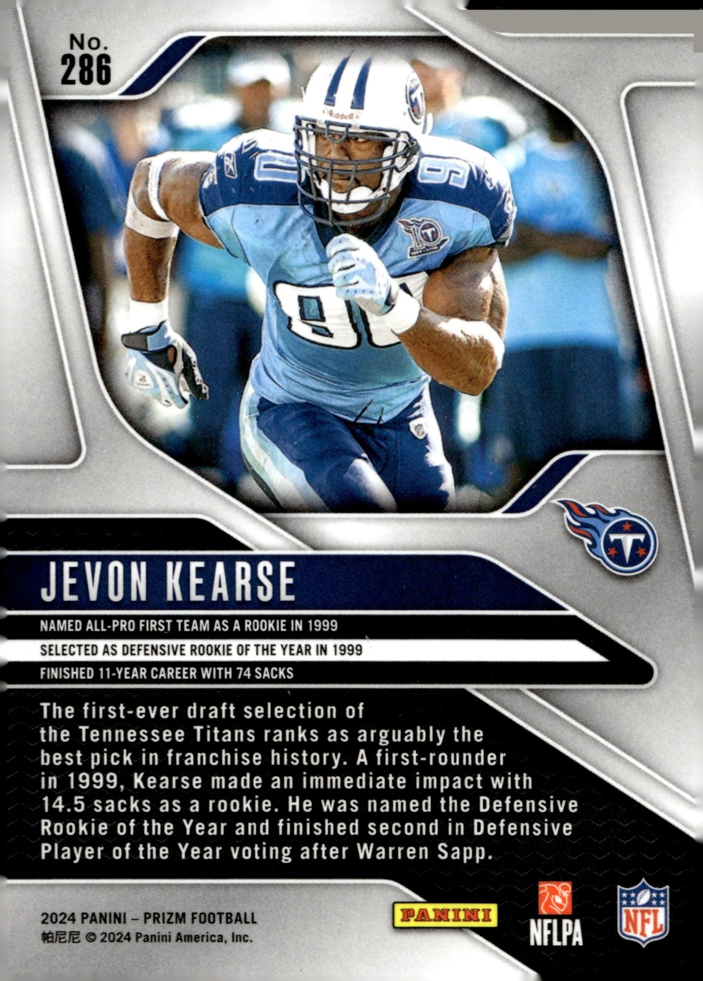Jevon Kearse 2024 Panini Prizm #286 - Collector Store LLC