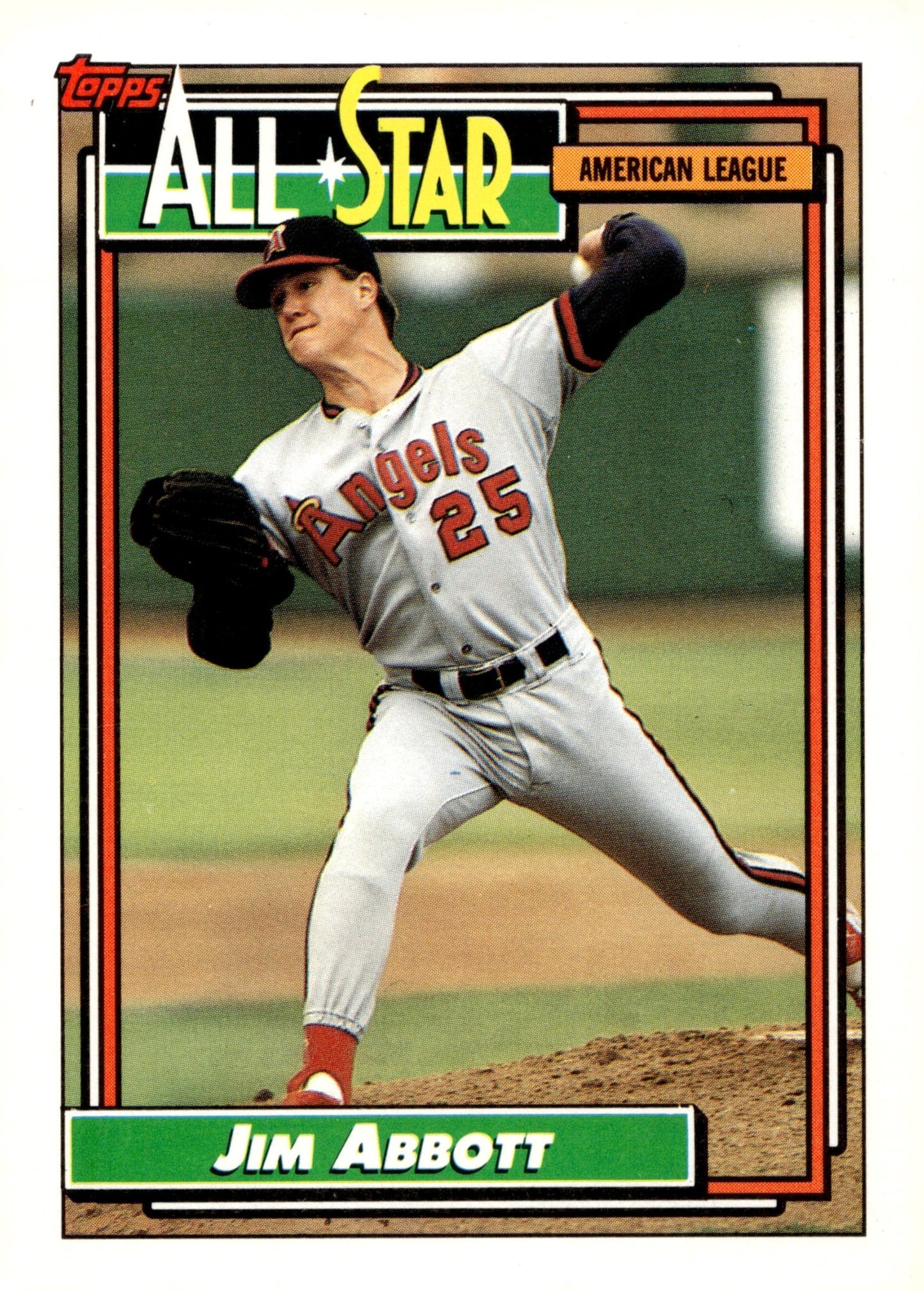 Jim Abbott 1992 Topps All Star #406 - Collector Store LLC