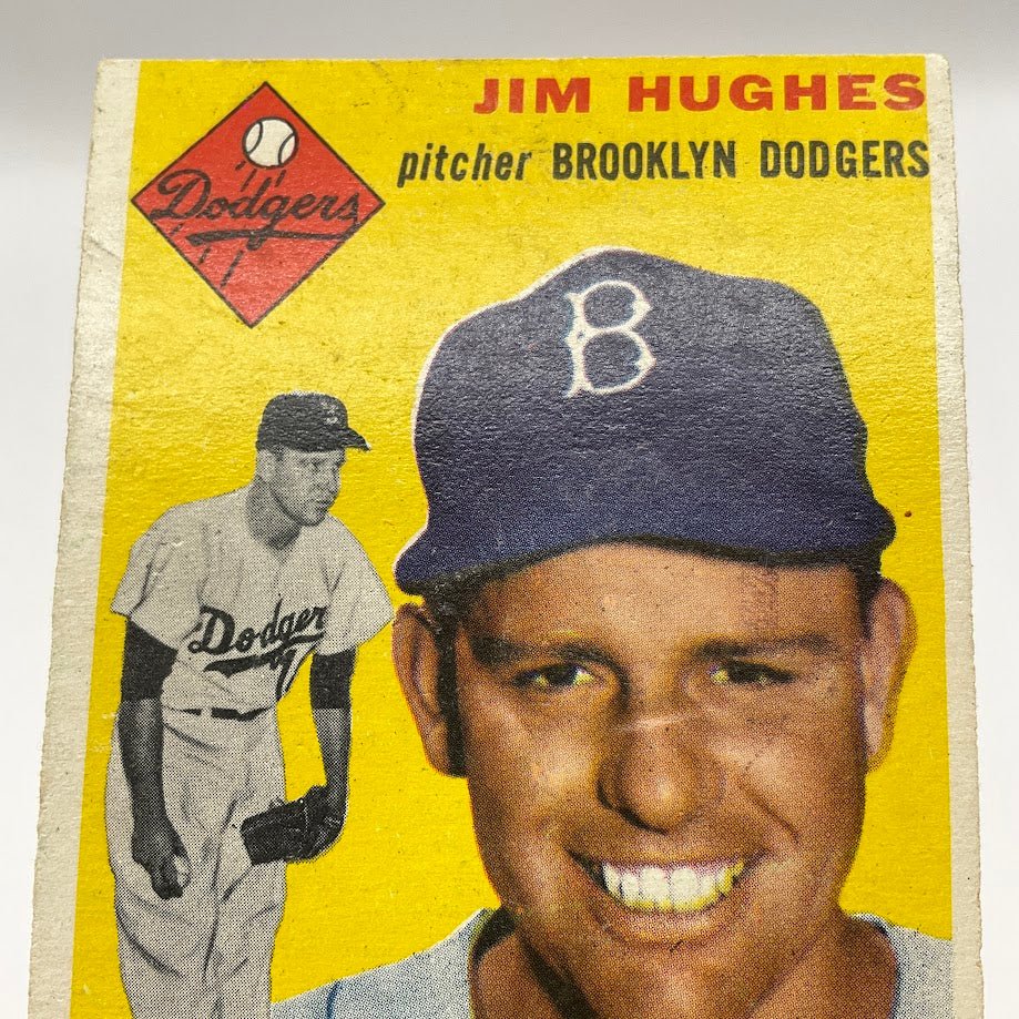 Jim Hughes 1954 Topps #169 Brooklyn Dodgers VG - Collector Store LLC