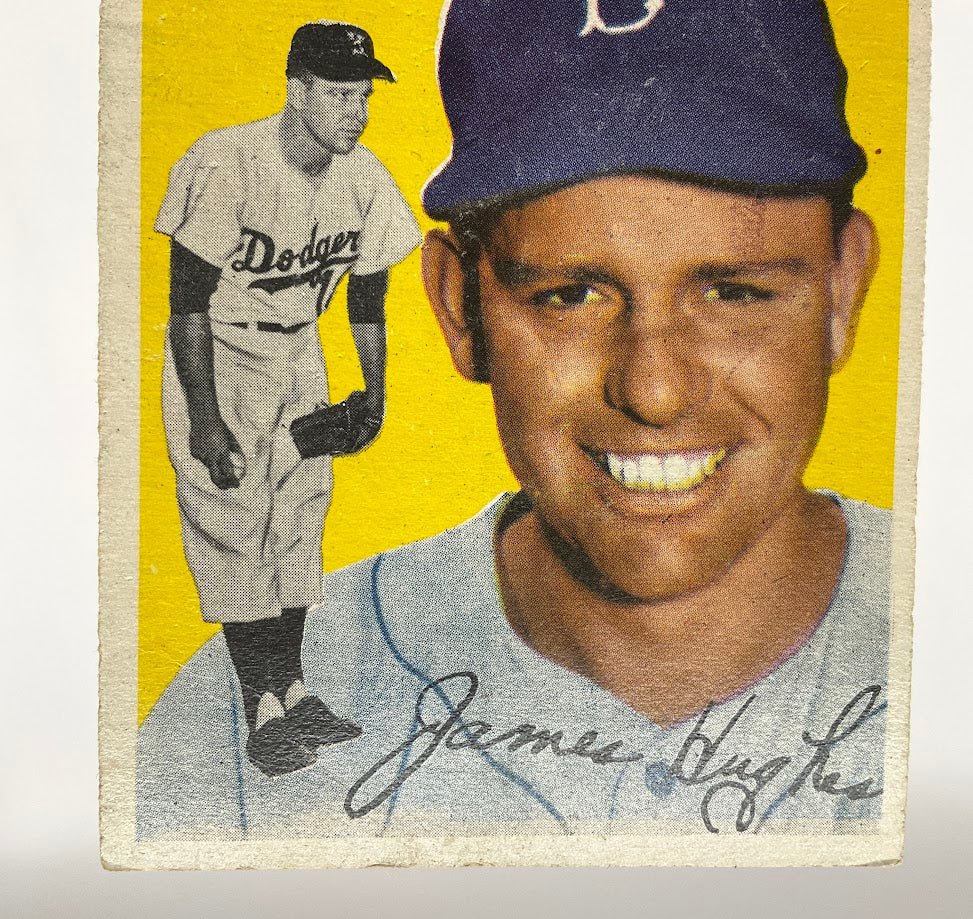 Jim Hughes 1954 Topps #169 Brooklyn Dodgers VG - Collector Store LLC