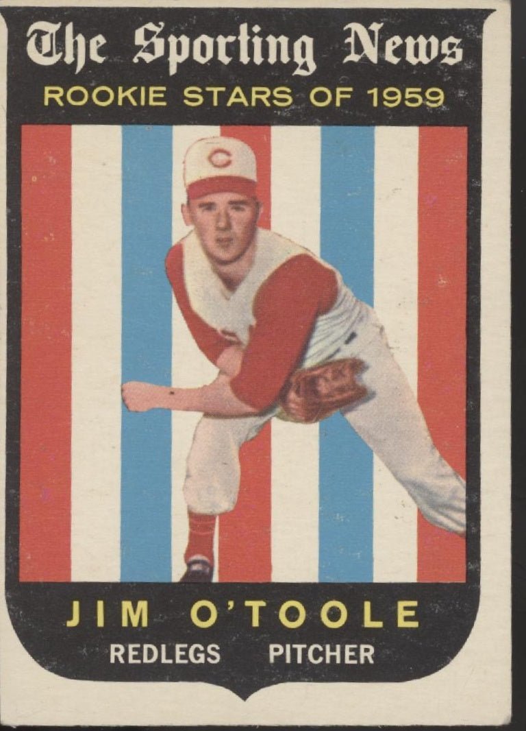 Jim O'Toole 1959 Topps Sporting News RC #136 EX - Collector Store LLC