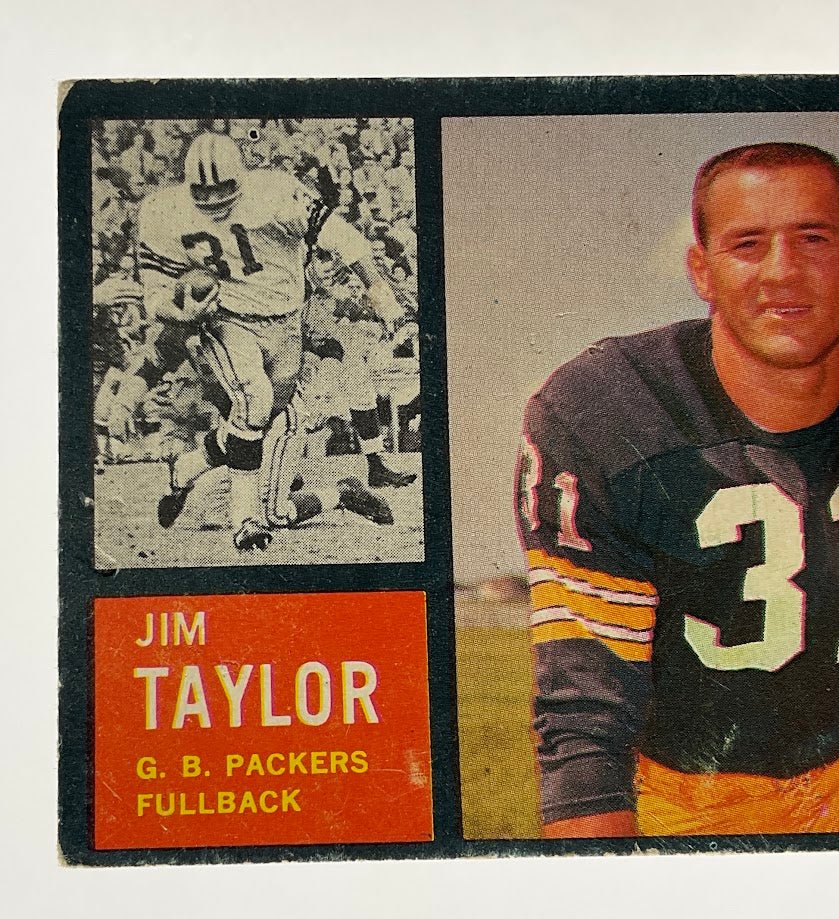 Jim Taylor 1962 Topps #66 Green Bay Packers GD #1 - Collector Store LLC