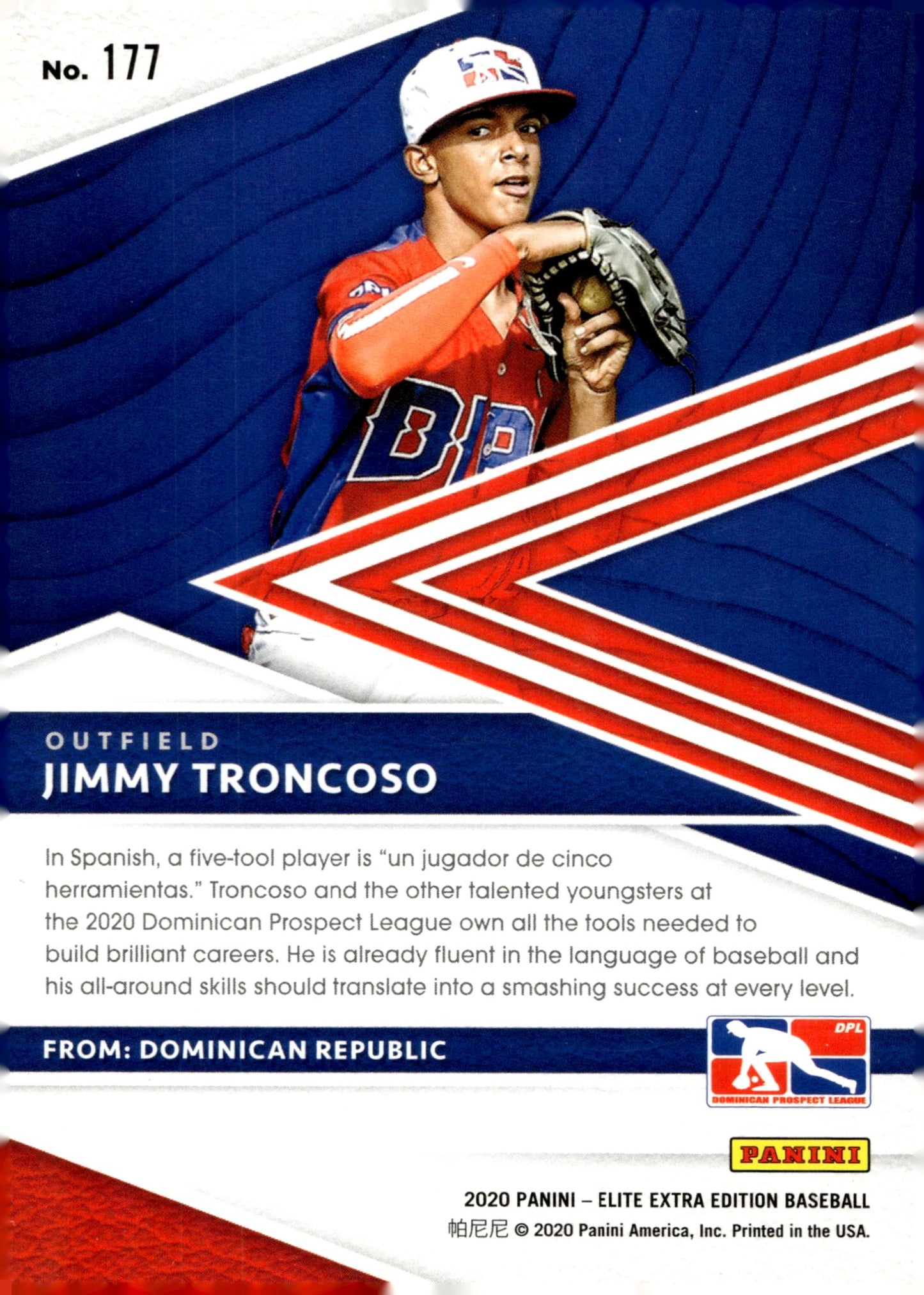 Jimmy Troncoso 2020 Panini Elite Extra Edition Status Purple 090/249 177 - Collector Store LLC