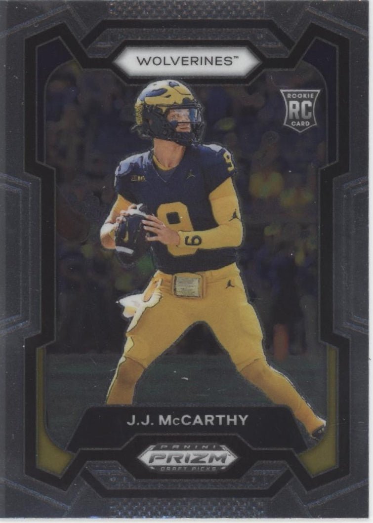JJ McCarthy 2024 Panini Prizm Draft Picks RC 132 - Collector Store LLC