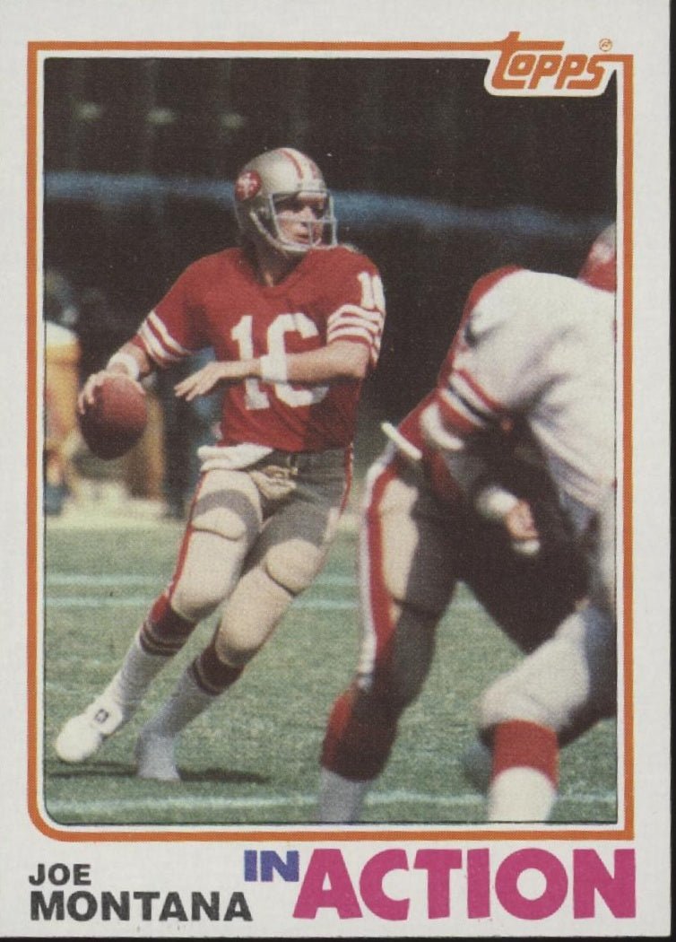 Joe Montana 1982 Topps In Action #489 San Francisco 49ers EX #3 - Collector Store LLC