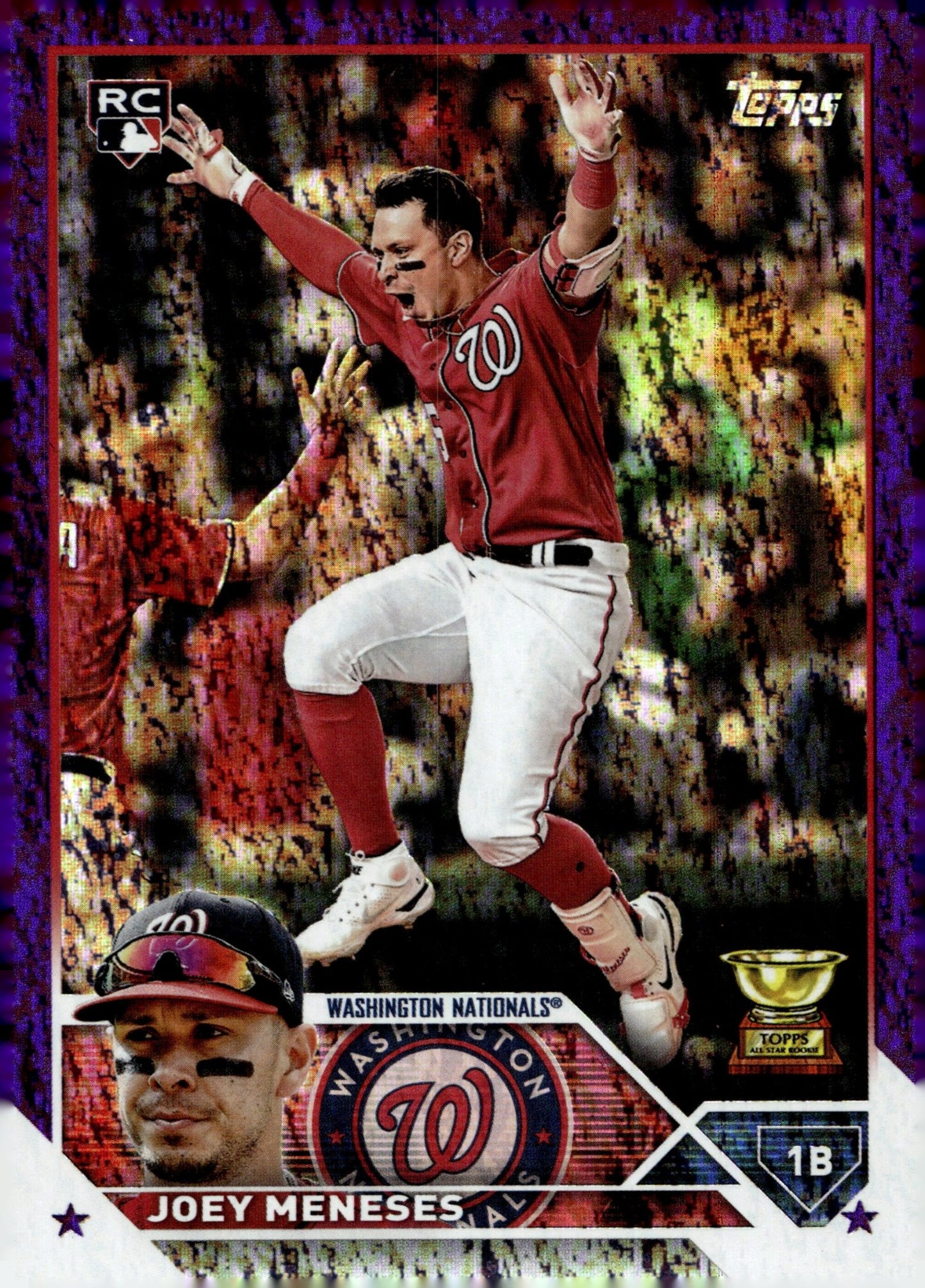 Joey Meneses 2023 Topps Series 2 Purple Foil RC 019/799 #470 - Collector Store LLC
