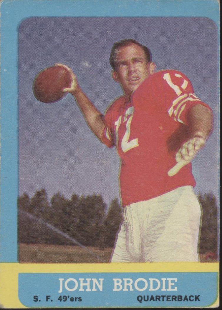John Brodie 1963 Topps #134 San Francisco 49ers VG - EX - Collector Store LLC