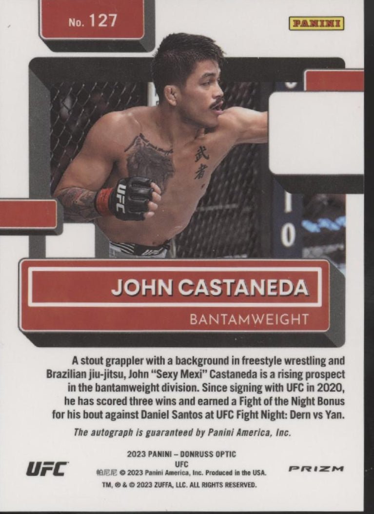 John Castandea 2023 Panini Donruss Optic Rated Rookie Prizm RC Auto #127 - Collector Store LLC