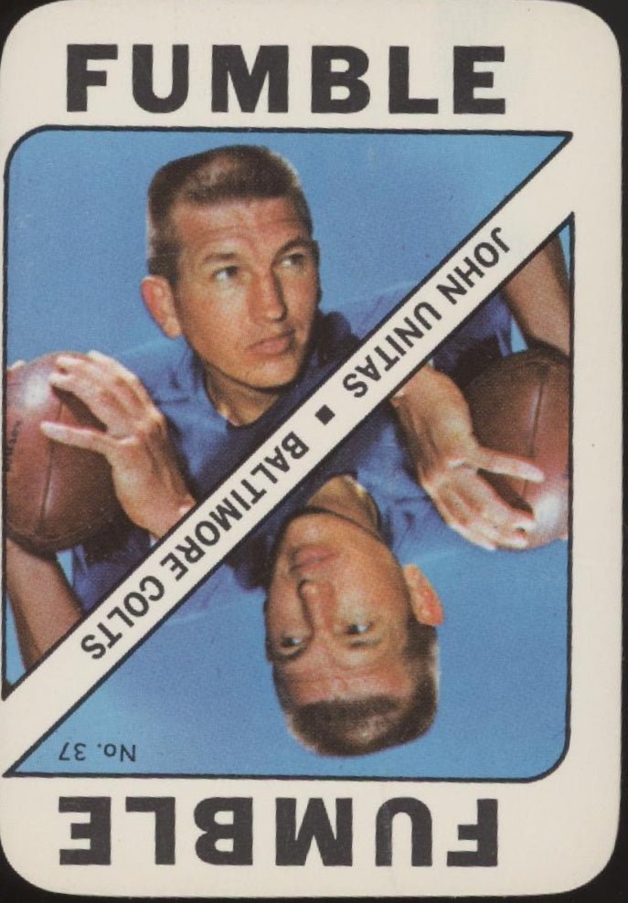 John Unitas 1971 Topps Game #37 Baltimore Colts EX #2 - Collector Store LLC