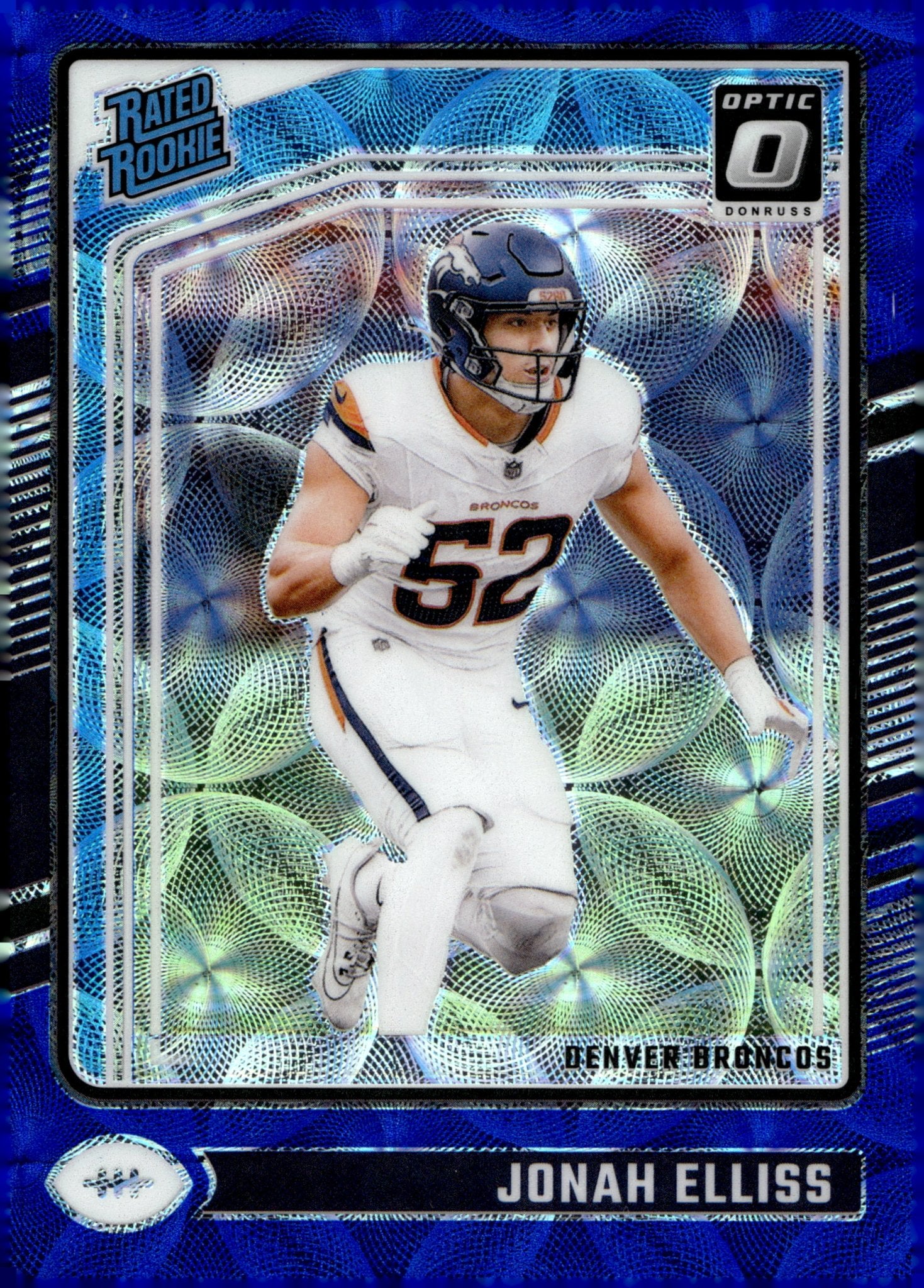 Jonah Elliss 2024 Panini Donruss Optic Rated Rookie Blue Scope Prizm RC 257 - Collector Store LLC