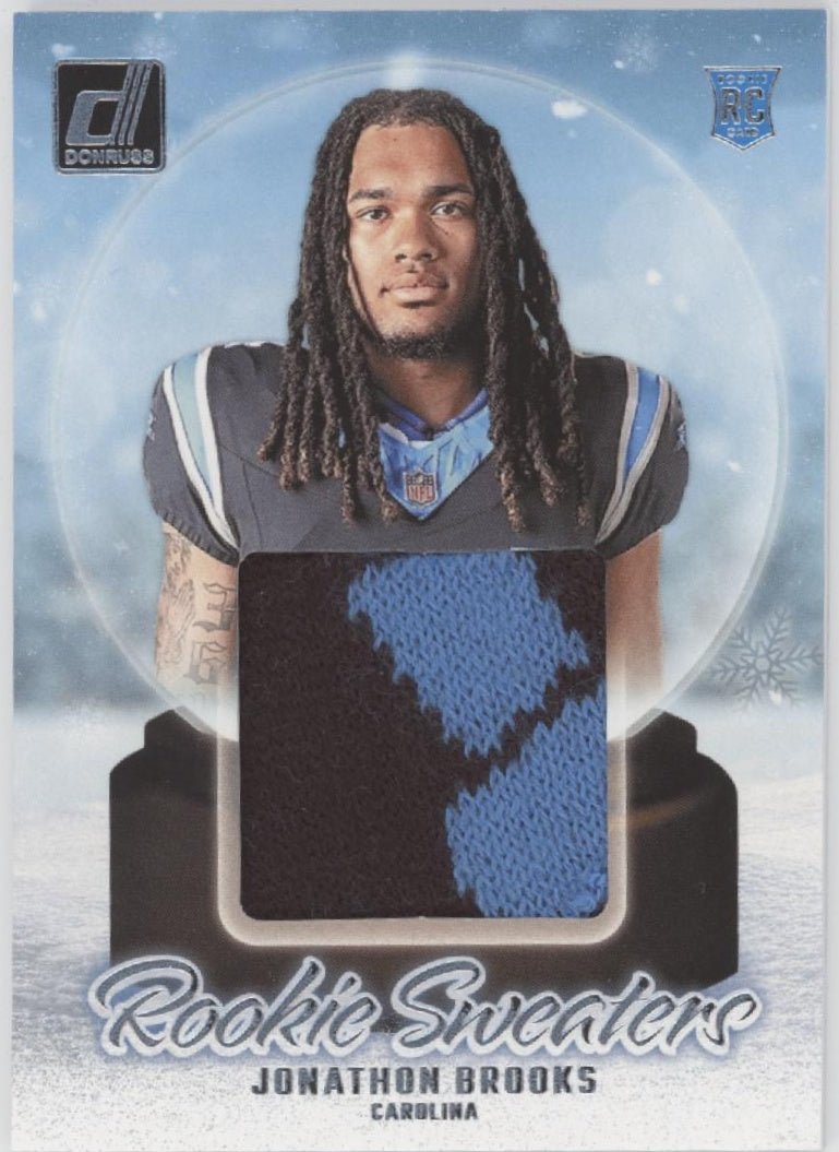 Jonathan Brooks 2024 Panini Donruss Rookie Sweaters Swatch RC #RHR - JBR - Collector Store LLC