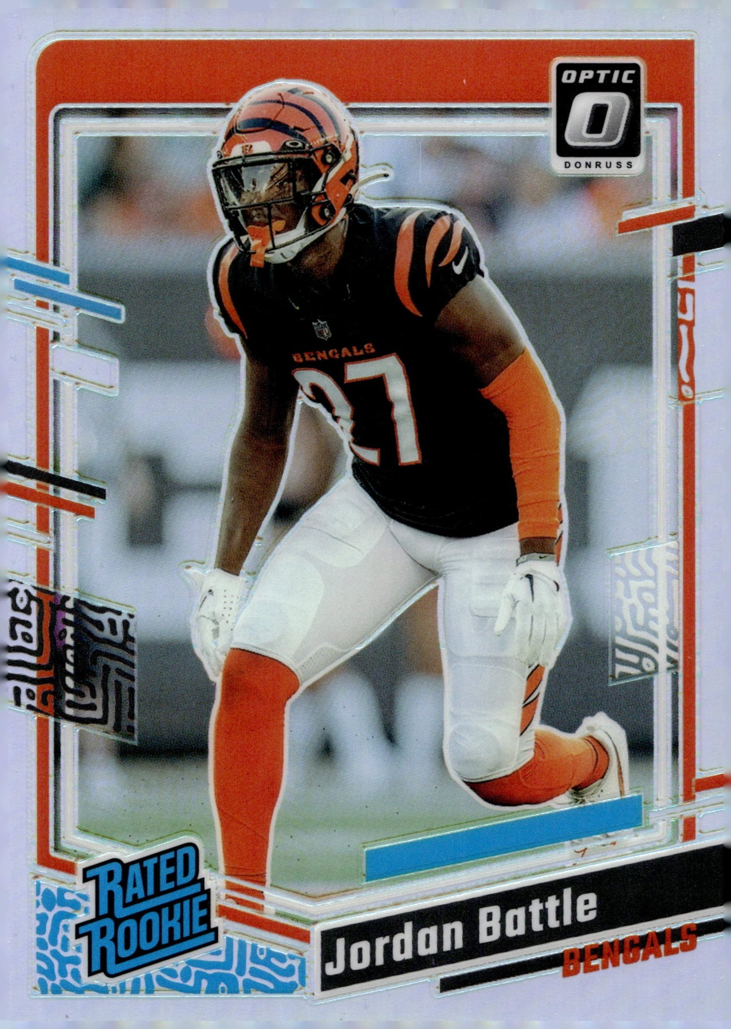 Jordan Battle 2023 Panini Donruss Optic Rated Rookie Prizm RC #221 - Collector Store LLC