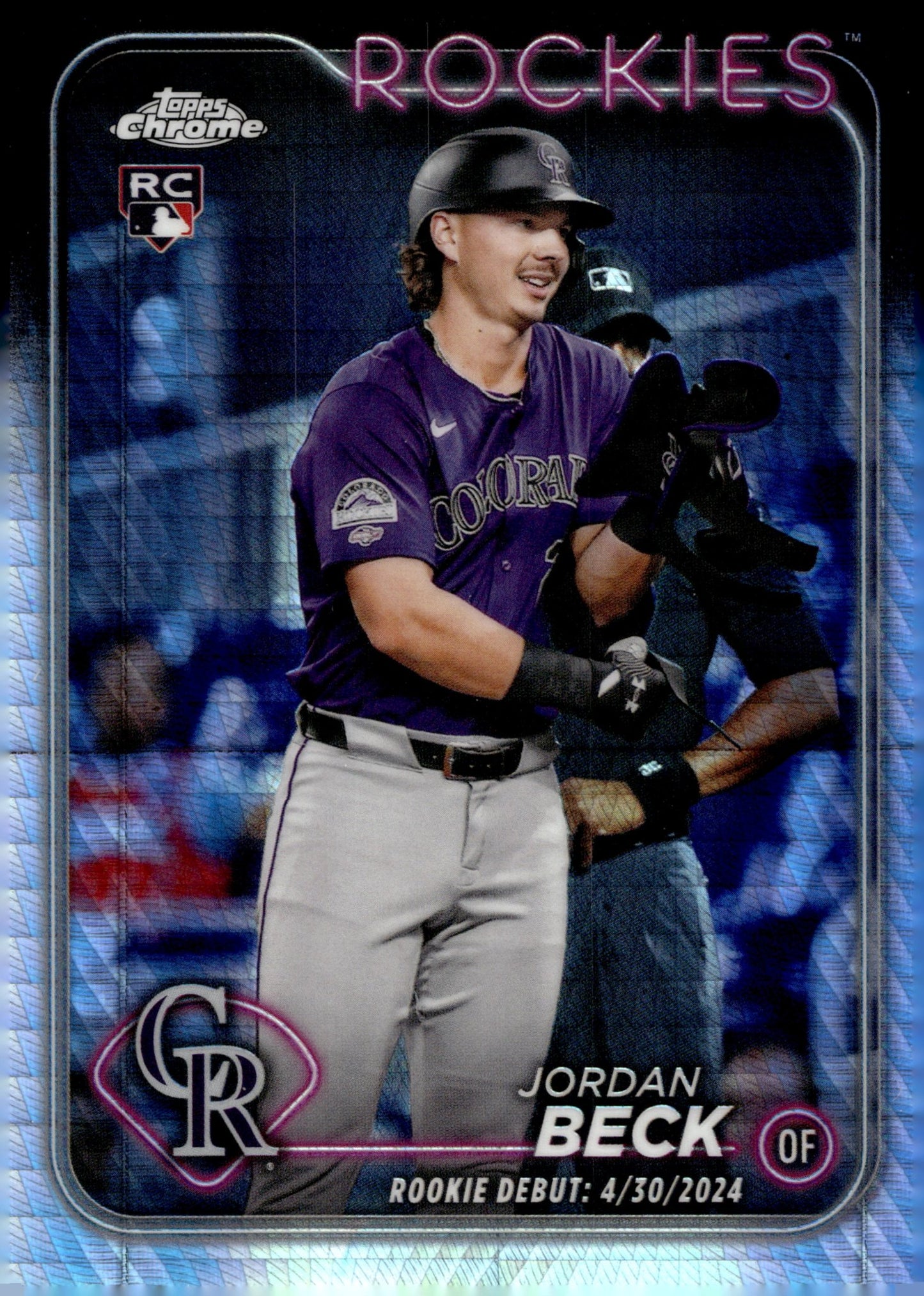 Jordan Beck 2024 Topps Chrome Hyper Refractor RC USC133 - Collector Store LLC