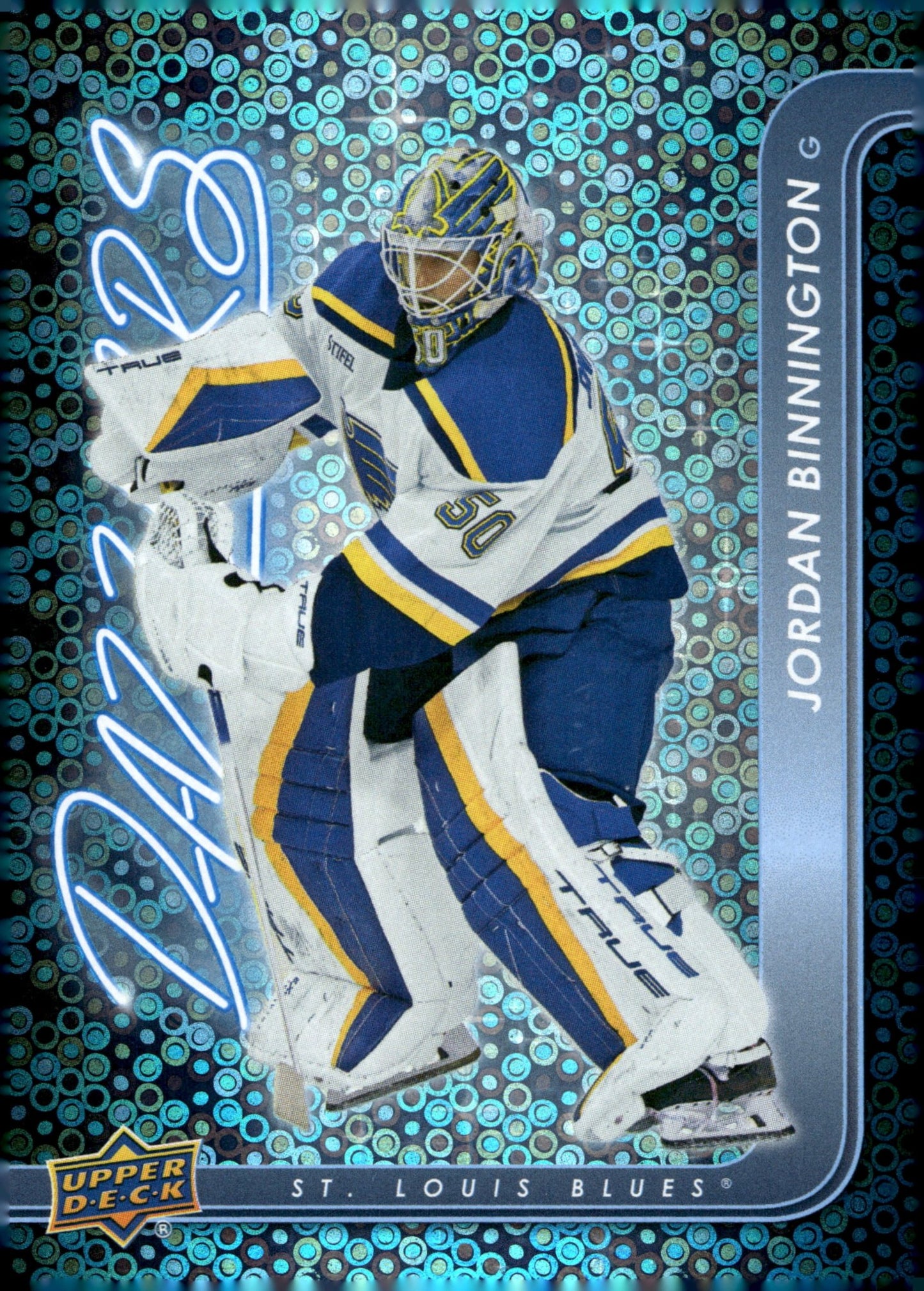 Jordan Binnington 2024 - 25 Upper Deck Series 1 Dazzlers #DZ - 39 - Collector Store LLC