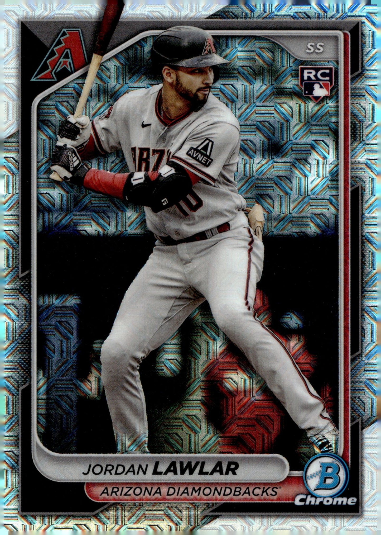 Jordan Lawlar 2024 Bowman Chrome Mojo Refractor RC #55 #1 - Collector Store LLC