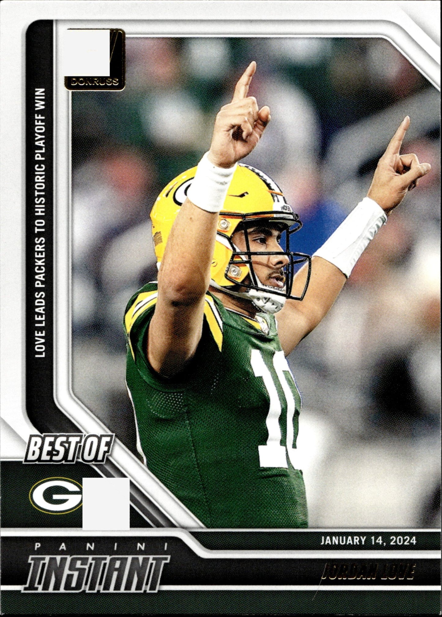Jordan Love 2024 Panini Donruss Best of Instant #14 - Collector Store LLC