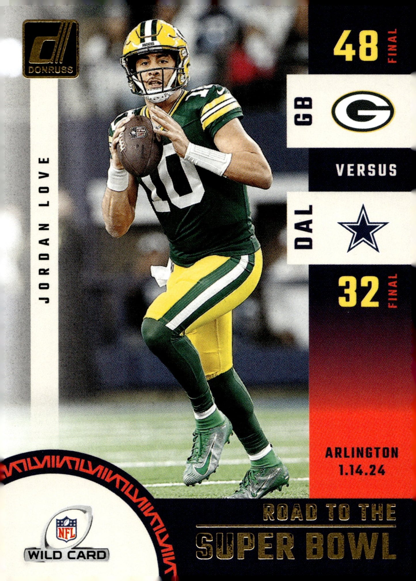 Jordan Love 2024 Panini Donruss Road to the Super Bowl #SBWC3 - Collector Store LLC