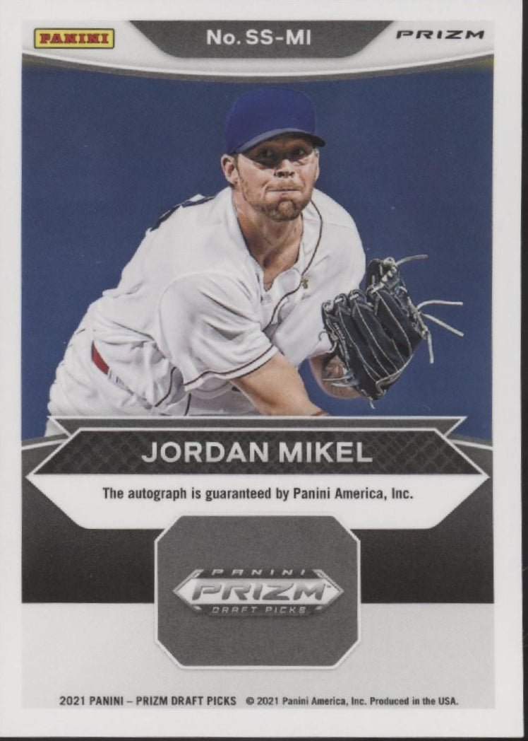 Jordan Mikel 2021 Panini Prizm Draft Picks Signing Sessions Prizm Auto #SS - MI - Collector Store LLC