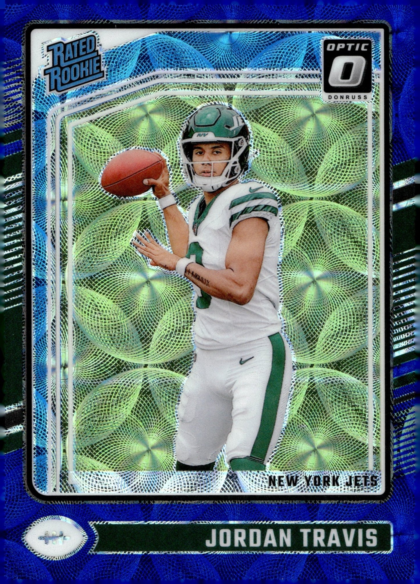 Jordan Travis 2024 Panini Donruss Optic Rated Rookie Blue Scope Prizm RC 260 - Collector Store LLC