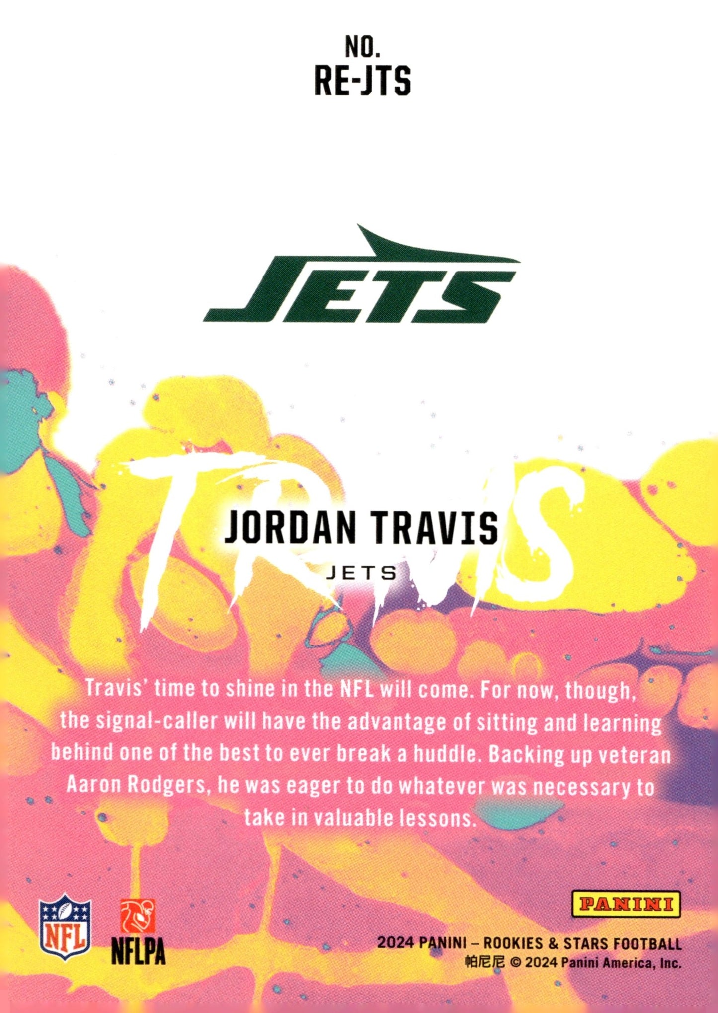 Jordan Travis 2024 Panini Rookies & Stars RC #RE - JTS - Collector Store LLC
