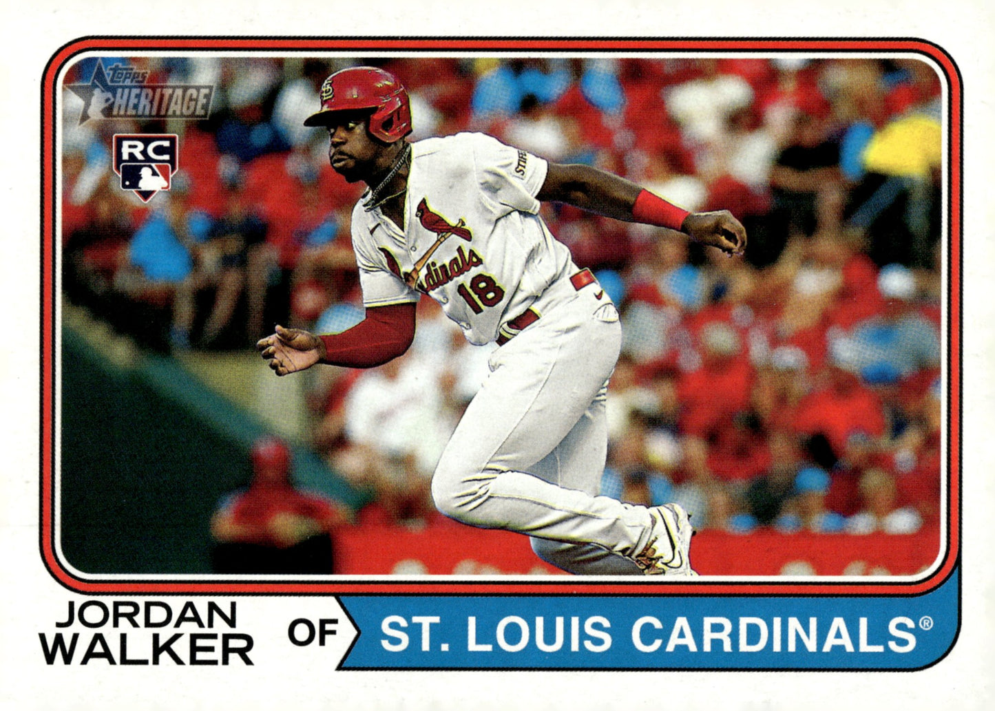 Jordan Walker 2023 Topps Heritage RC 558 - Collector Store LLC