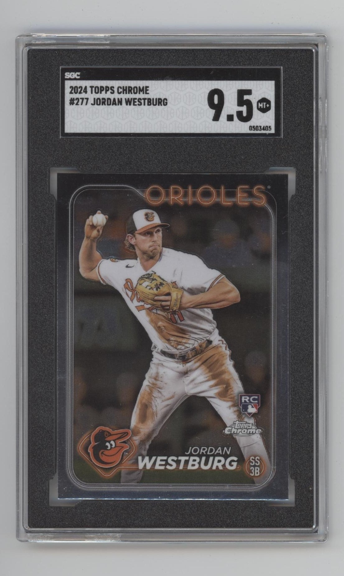 Jordan Westburg 2024 Topps Chrome RC 277 SGC 9.5 - Collector Store LLC