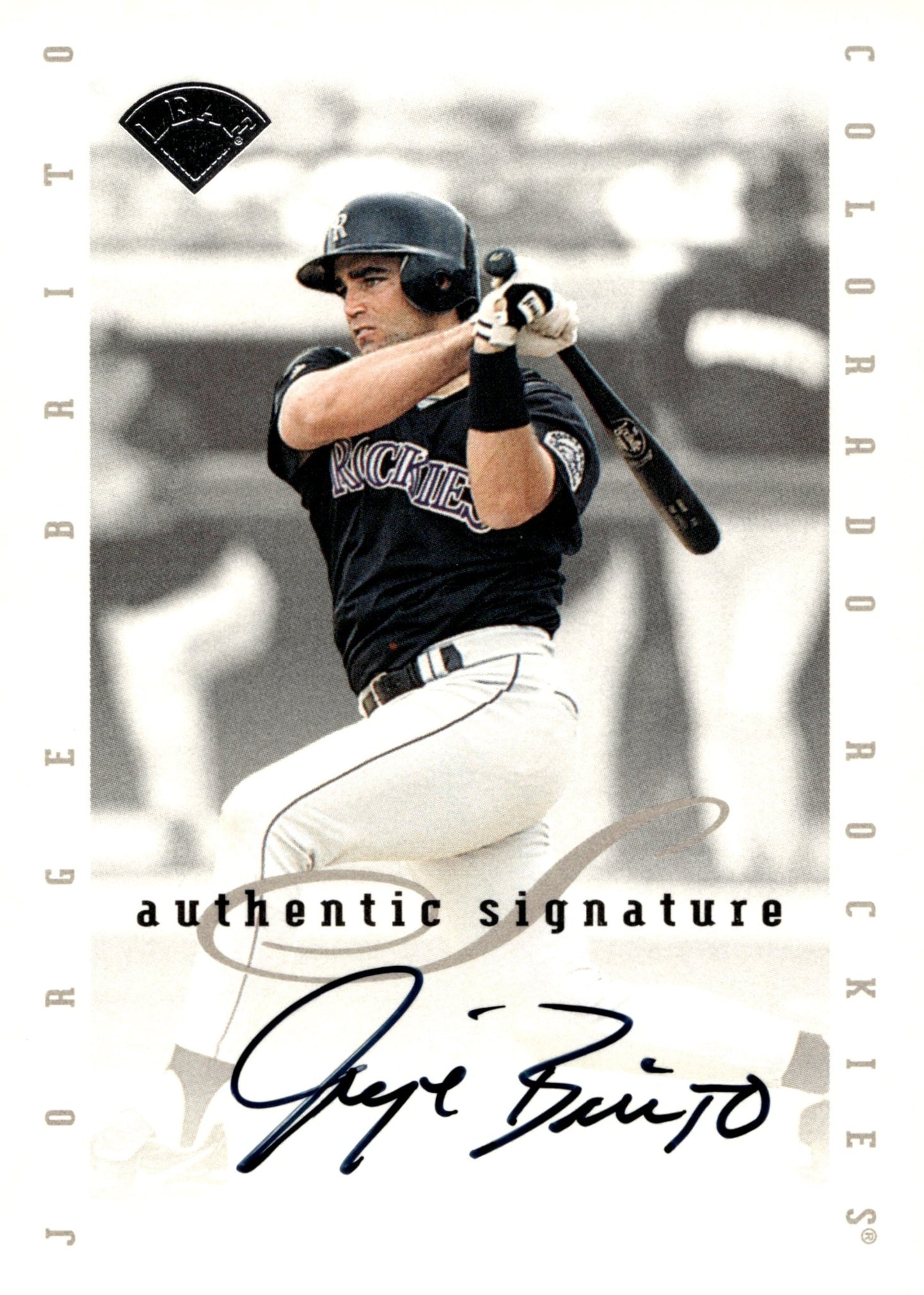 Jorge Brito 1996 Leaf Authentic Auto - Collector Store LLC