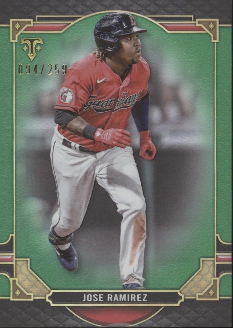 Jose Ramirez 2022 Topps Triple Threads Green 094/259 #85 - Collector Store LLC