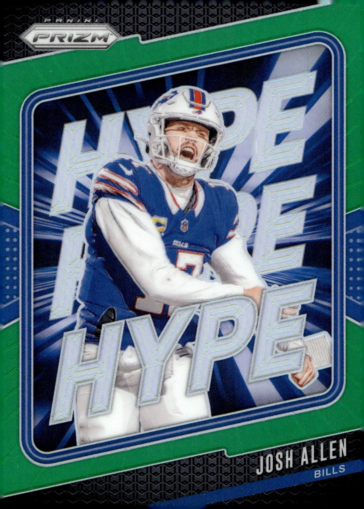 Josh Allen 2024 Panini Prizm Hype Green Prizm 13 - Collector Store LLC