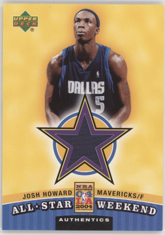 Josh Howard 2004 - 05 Upper Deck All Star Weekend Swatch #ASW - JG - Collector Store LLC
