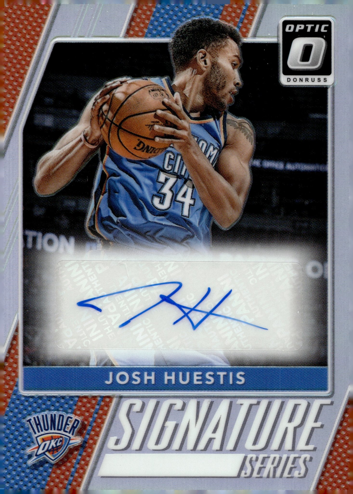 Josh Huestis 2017 - 18 Panini Donruss Optic Signature Series Prizm Auto #34 - Collector Store LLC