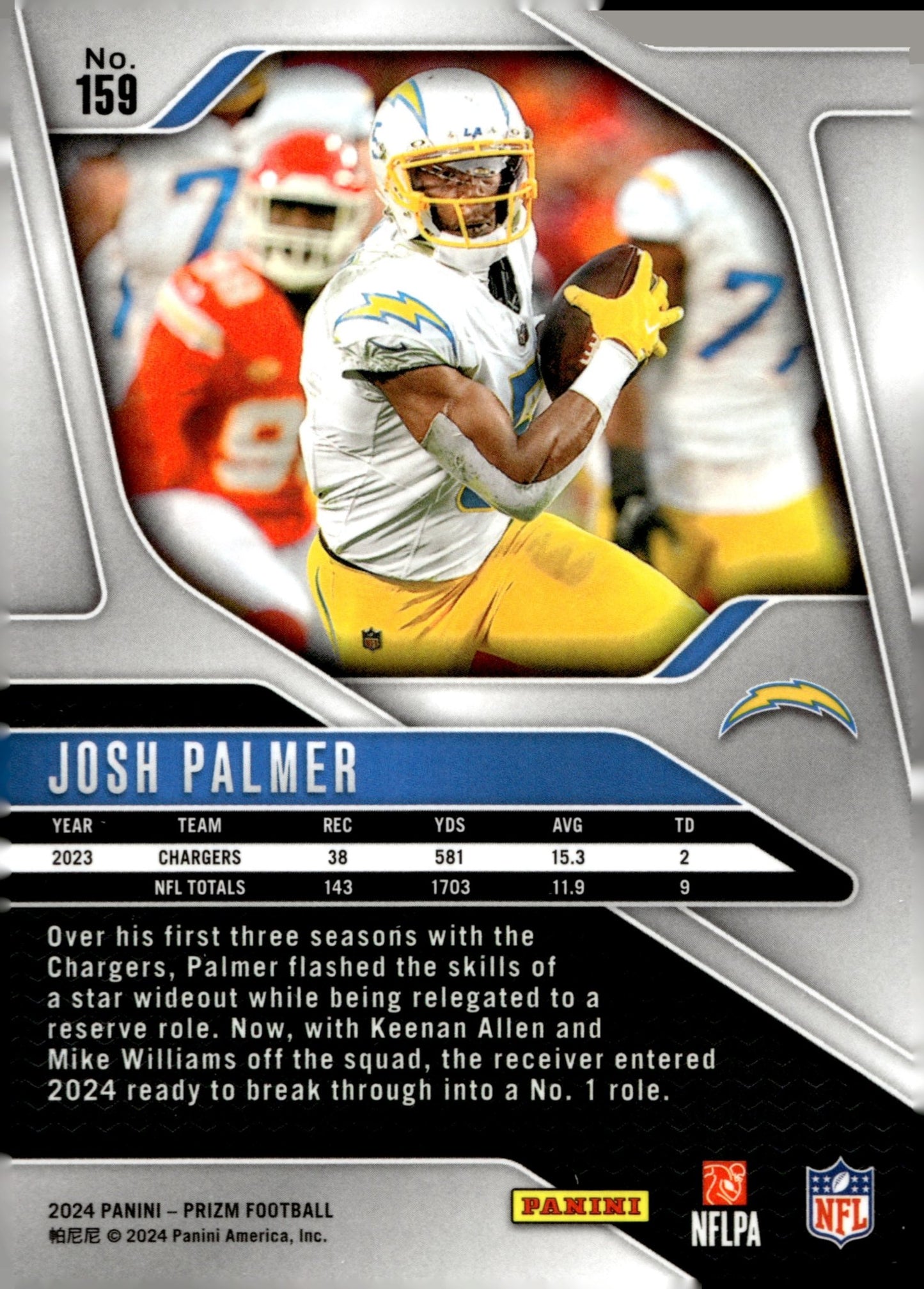 Josh Palmer 2024 Panini Prizm #159 - Collector Store LLC