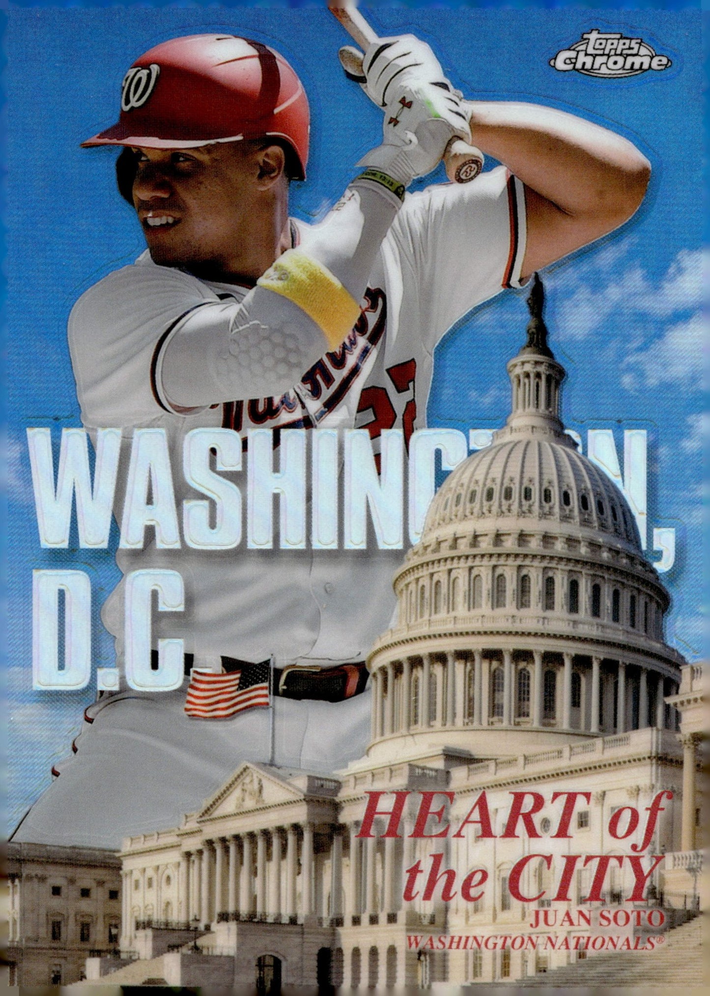 Juan Soto 2022 Topps Chrome Heart of the City Refractor HOC - 6 3 - Collector Store LLC