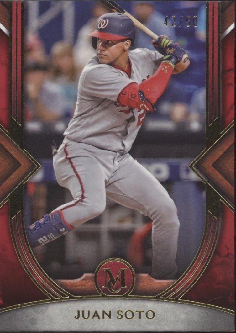 Juan Soto 2022 Topps Museum Collection Red 42/50 87 - Collector Store LLC