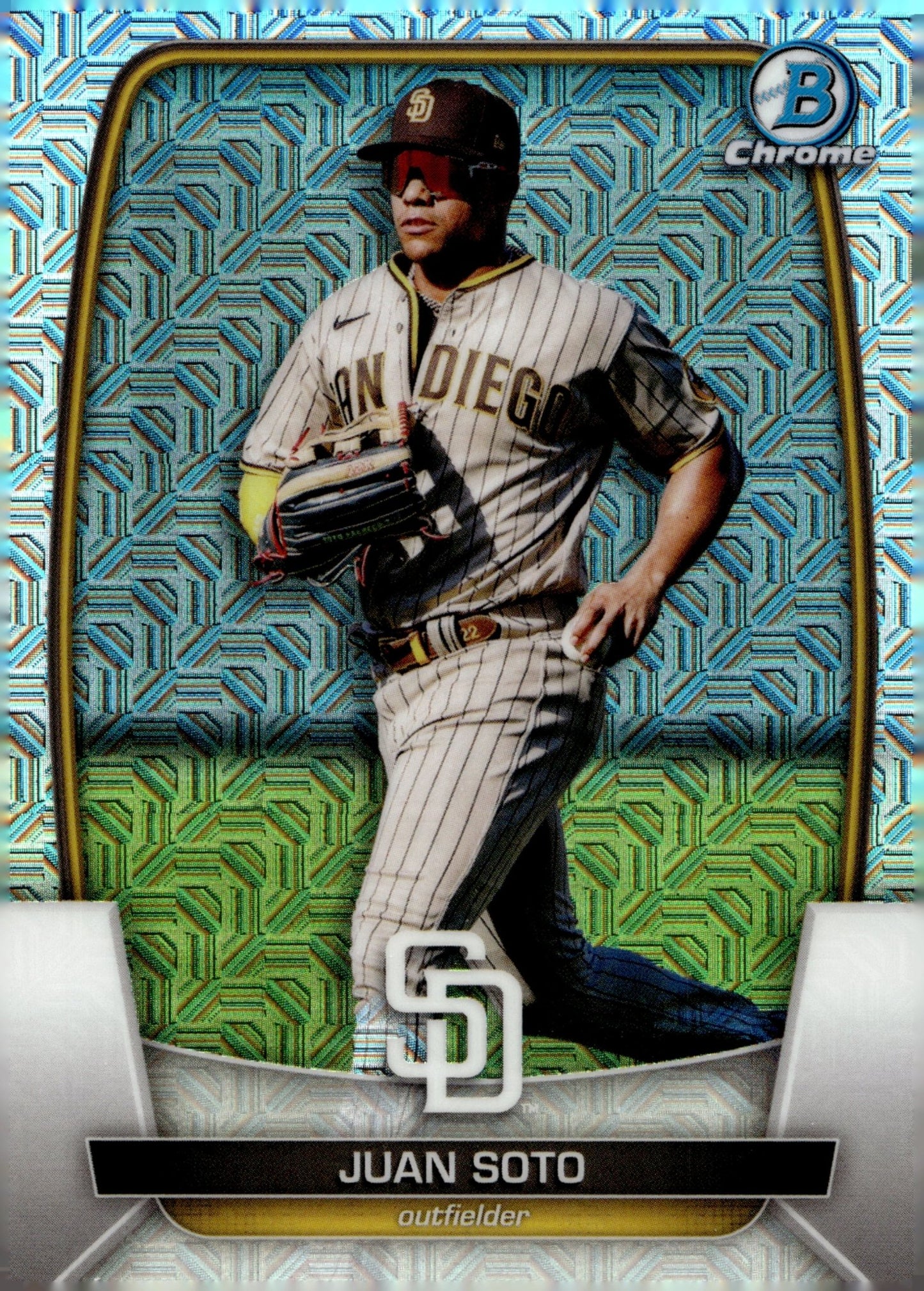 Juan Soto 2023 Bowman Chrome Mojo Refractor 52 2 - Collector Store LLC