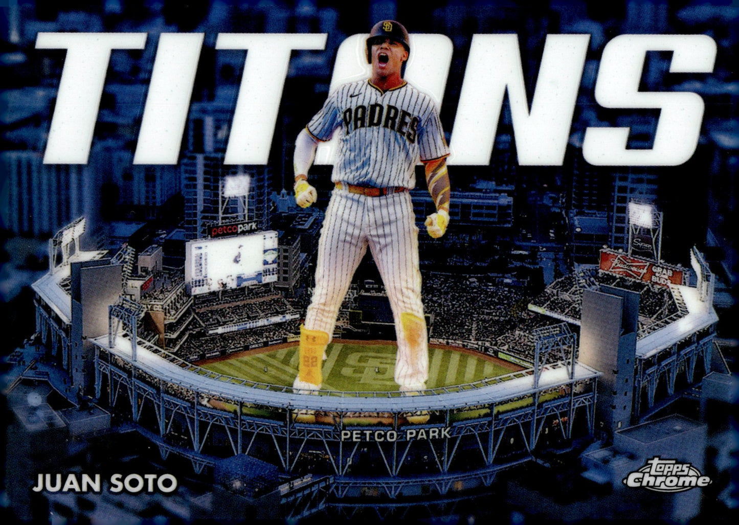 Juan Soto 2023 Topps Chrome Titans Refractor #CT - 6 - Collector Store LLC