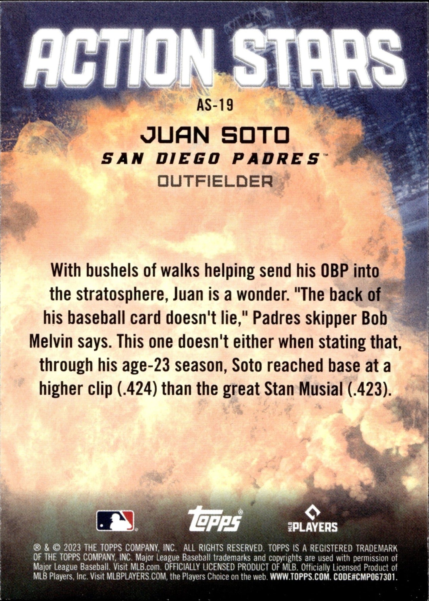 Juan Soto 2023 Topps Update Series Action Stars AS - 19 - Collector Store LLC