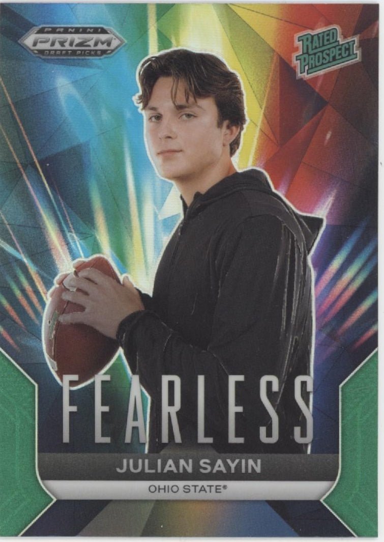 Julian Sayin 2024 Panini Prizm Draft Picks Fearless Rated Prospect Prizm #F - JS - Collector Store LLC
