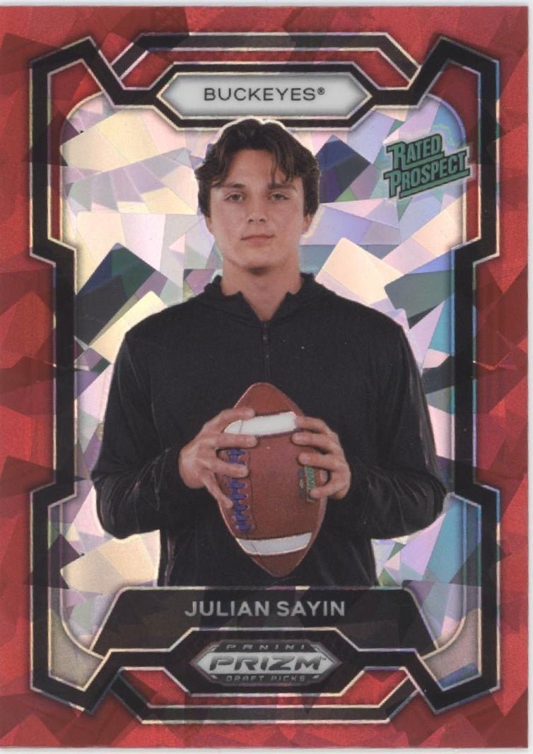 Julian Sayin 2024 Panini Prizm Draft Picks Rated Prospect Red Ice Prizm #193 - Collector Store LLC