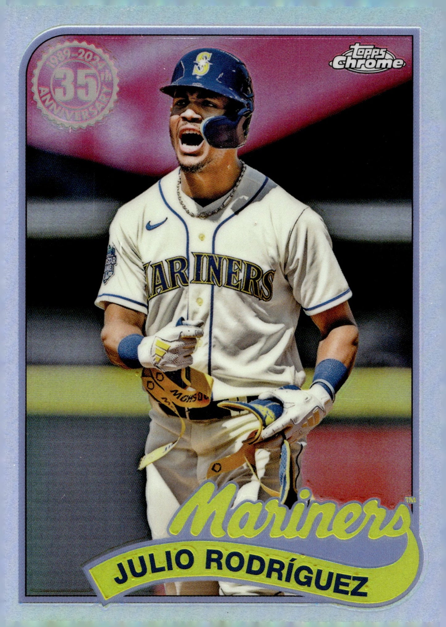 Julio Rodriguez 2024 Topps Chrome 35th Anniversary Refractor #89CB - 6 - Collector Store LLC