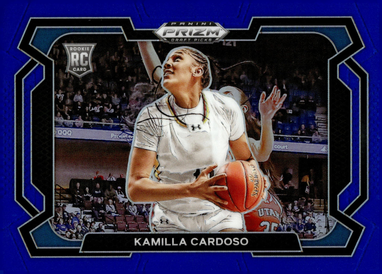 Kamilla Cardoso 2024 Panini Prizm Draft Picks Variation Blue Prizm RC 123/199 - Collector Store LLC