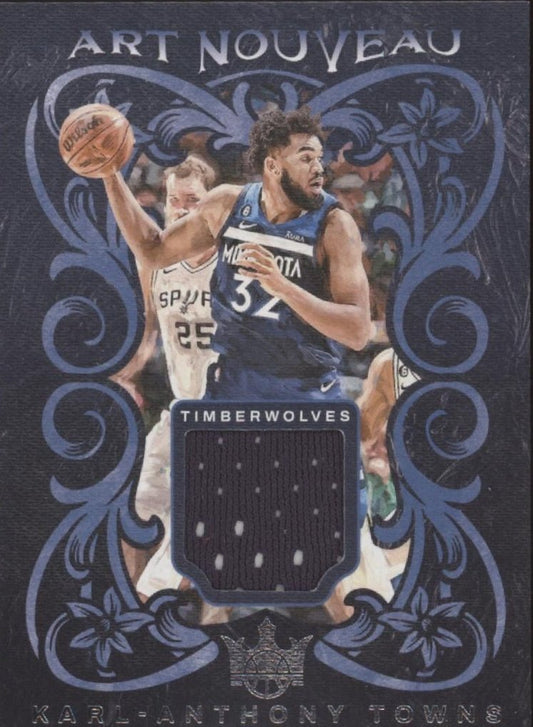 Karl - Anthony Towns 2023 - 24 Panini Court Kings Art Nouveau Swatch #AN - KAT - Collector Store LLC